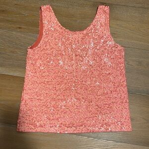 J. Crew sequin two toned sleeveless tank top